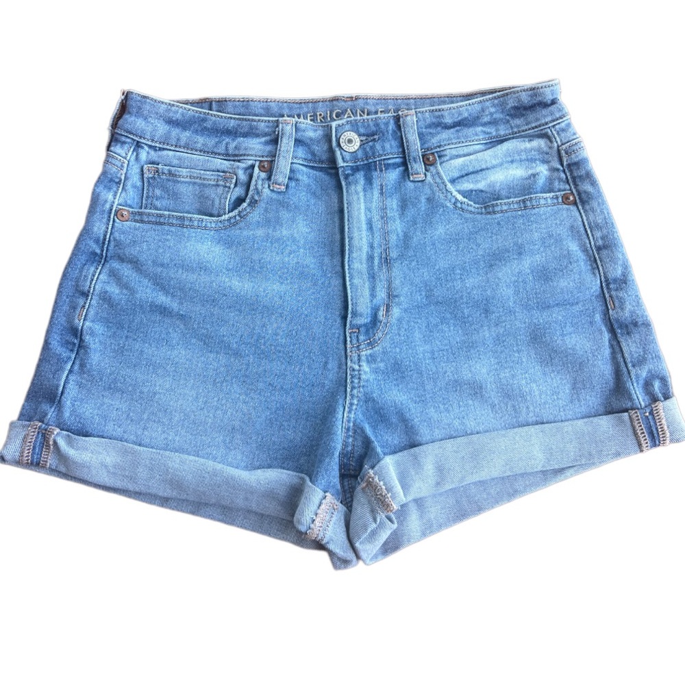 AMERICAN EAGLE OUTFITTERS Stretch Denim Mom Shorts Size 4